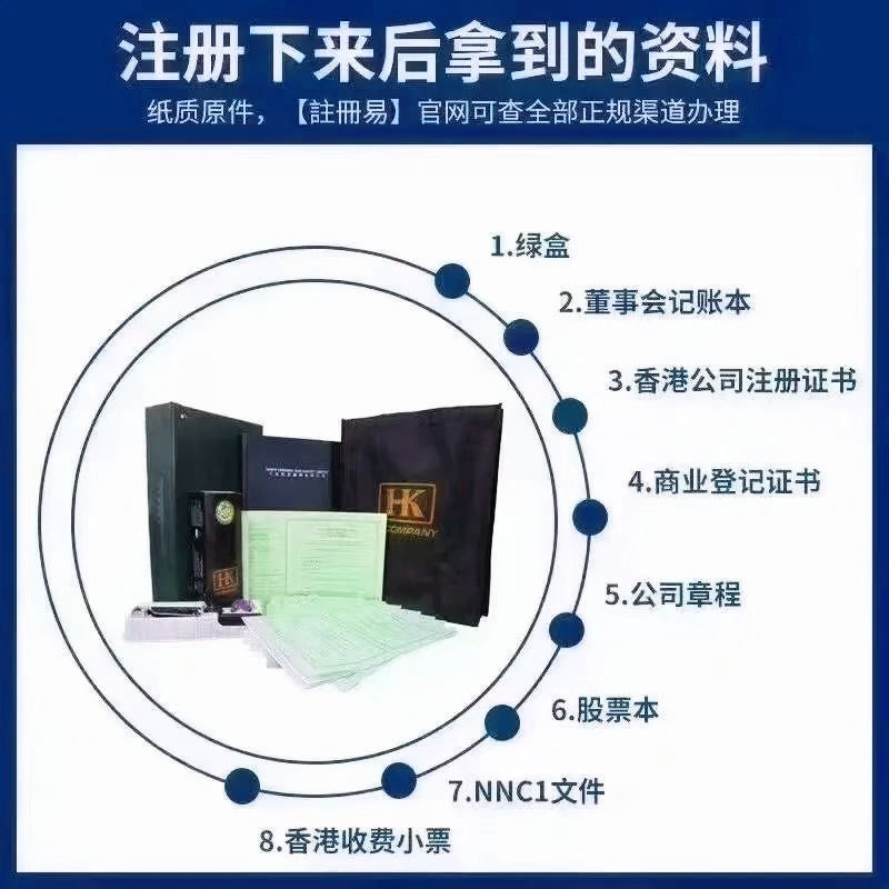 注冊香港離岸公司所獲得的資料