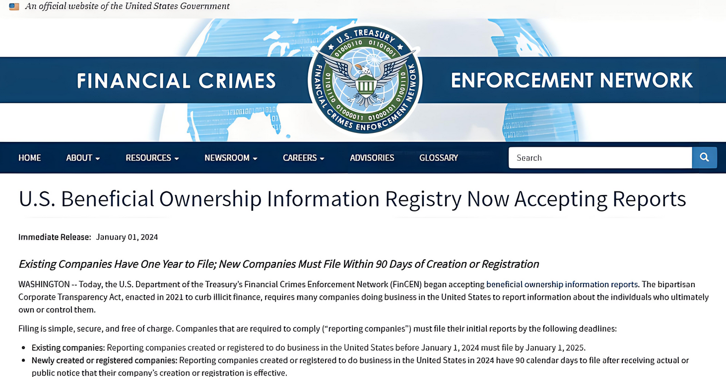 美國公司BOI政策新規(guī) 美國公司BOI政策新規(guī)