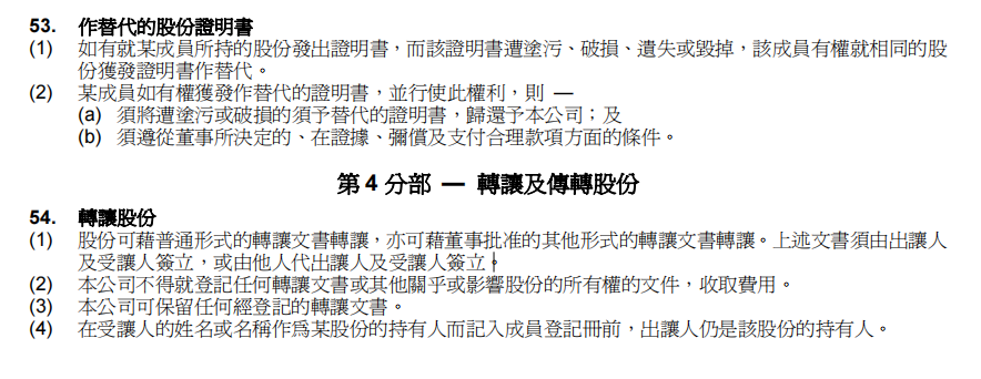 香港公司股份轉讓條件 香港公司股份轉讓條件